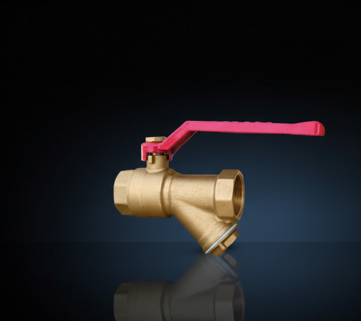 Forged Brass-Ball Valve With Strainer